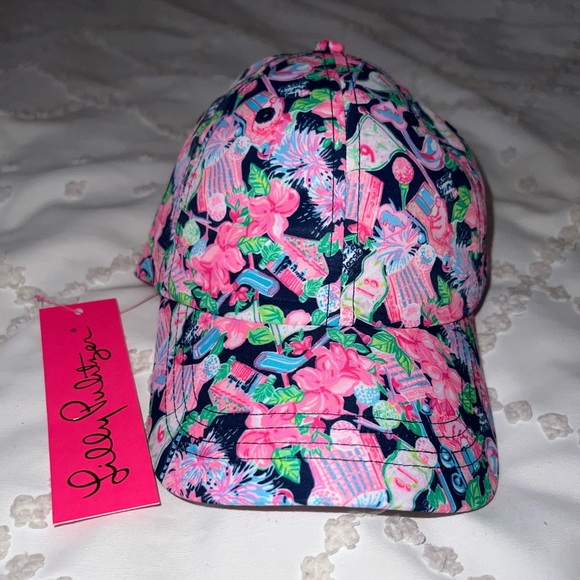 Lilly Pulitzer Run Around Hat - 3 Total, 1 Size Fits All, Multicolor/Patterns - Picture 2 of 10